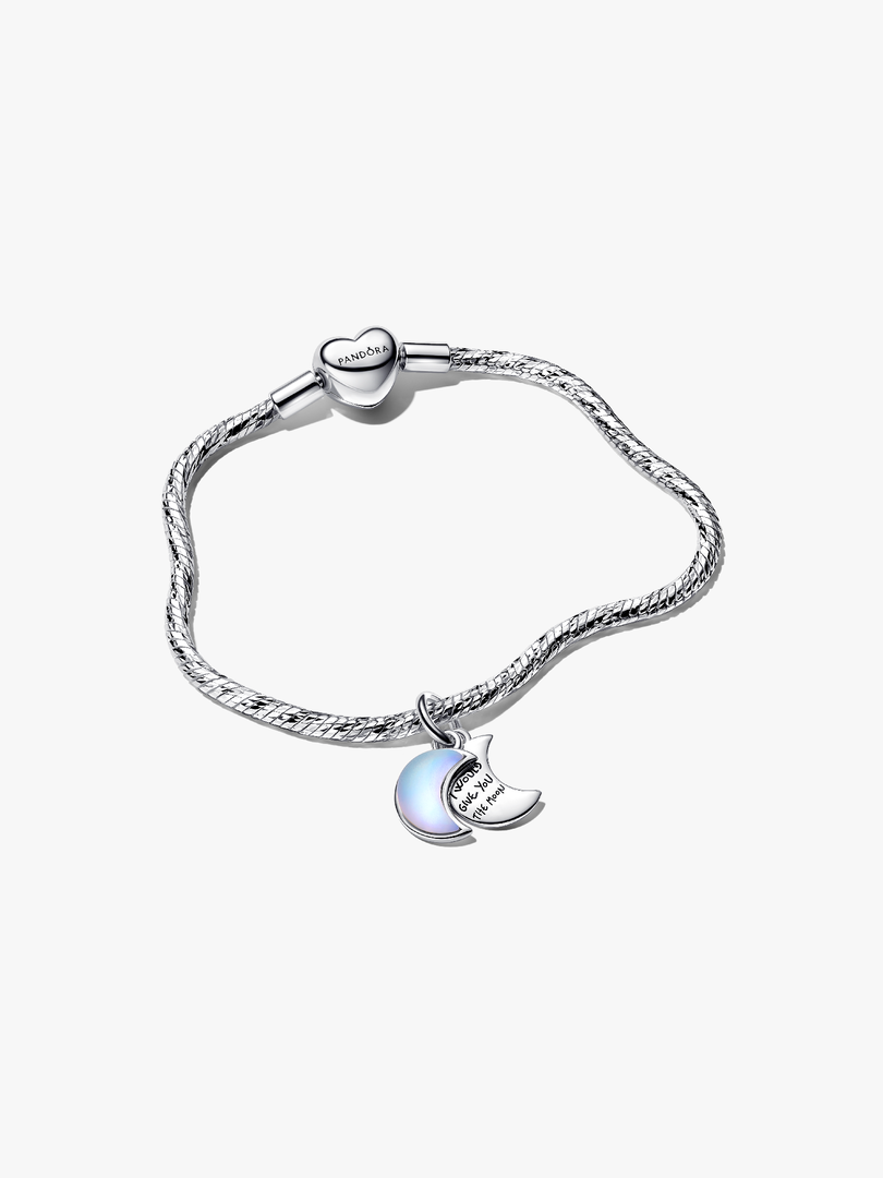 Crescent Moon Charm Bracelet Set