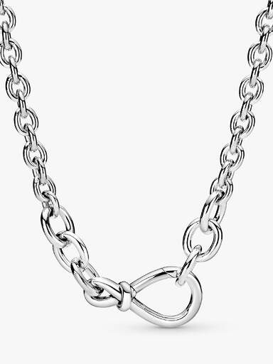 FINAL SALE - Chunky Infinity Knot Chain Necklace