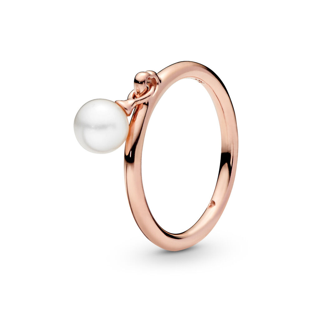 Contemporary Pearl Ring, PANDORA Rose™ & Freshwater Cultured Pearl