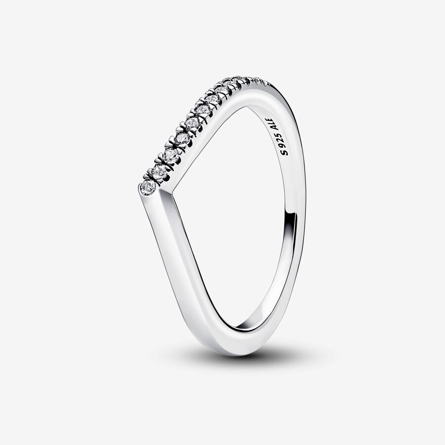 Pandora Timeless Wish Half Sparkling Ring | Sterling silver | Pandora US
