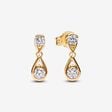 Pandora Infinite Double Lab-grown Diamond Drop Earrings 0.50 ct tw 14k Gold