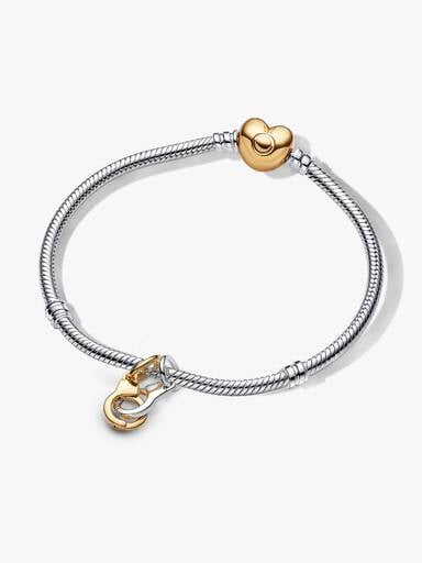 Linked Up Handcuff Dangle Charm Bracelet Set