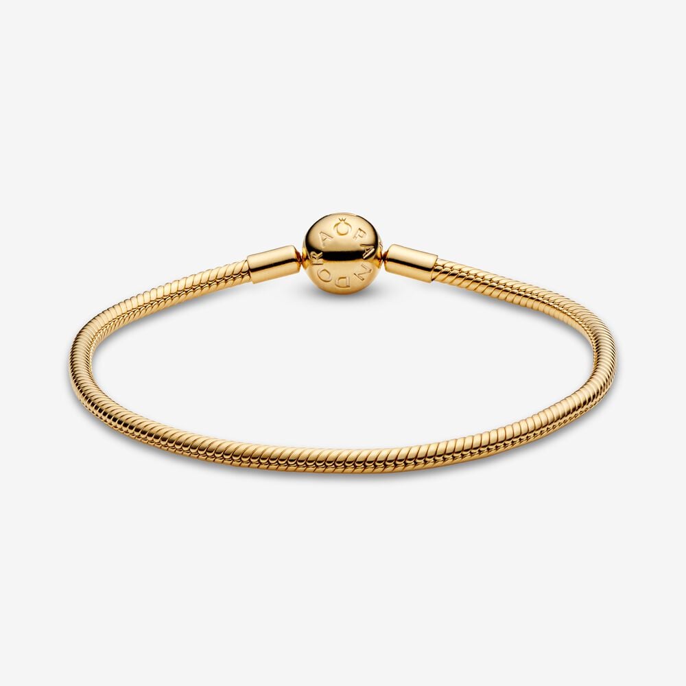 Pandora Shine™ Smooth 18k Gold-Plated Bracelet | Gold plated ...