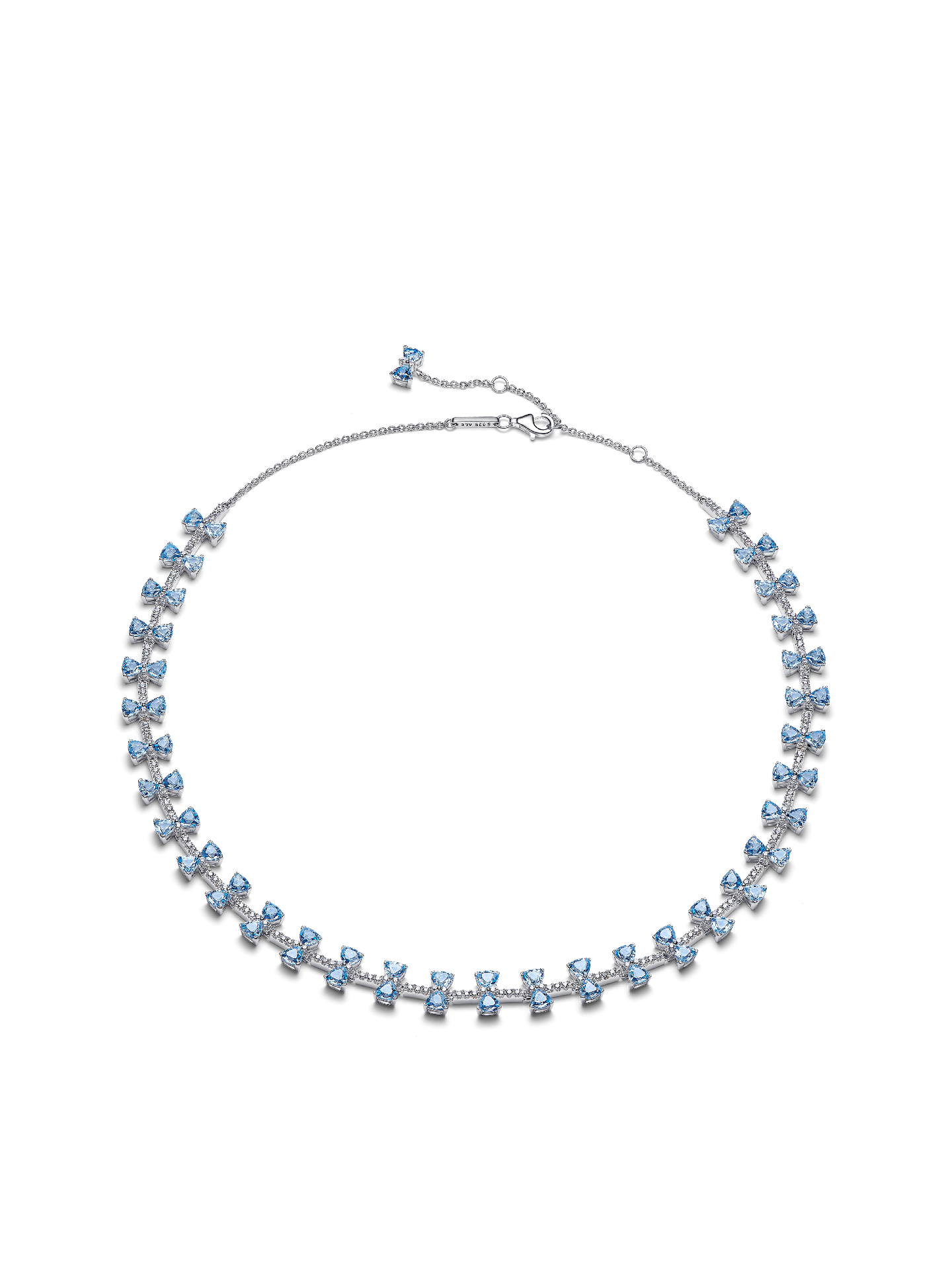 Женское колье Pandora Bridgerton Blue Bow, цвет: Серебро