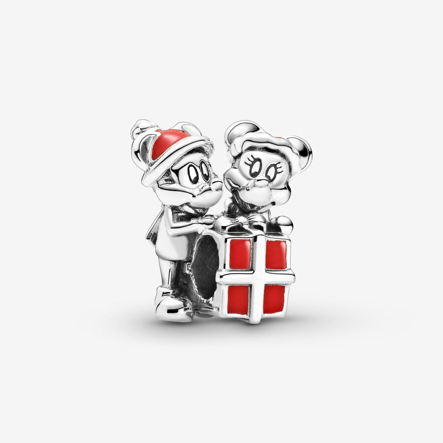 Begunstigde uitzending volgens Disney Mickey Mouse and Minnie Mouse Present Charm | Sterling silver |  Pandora US