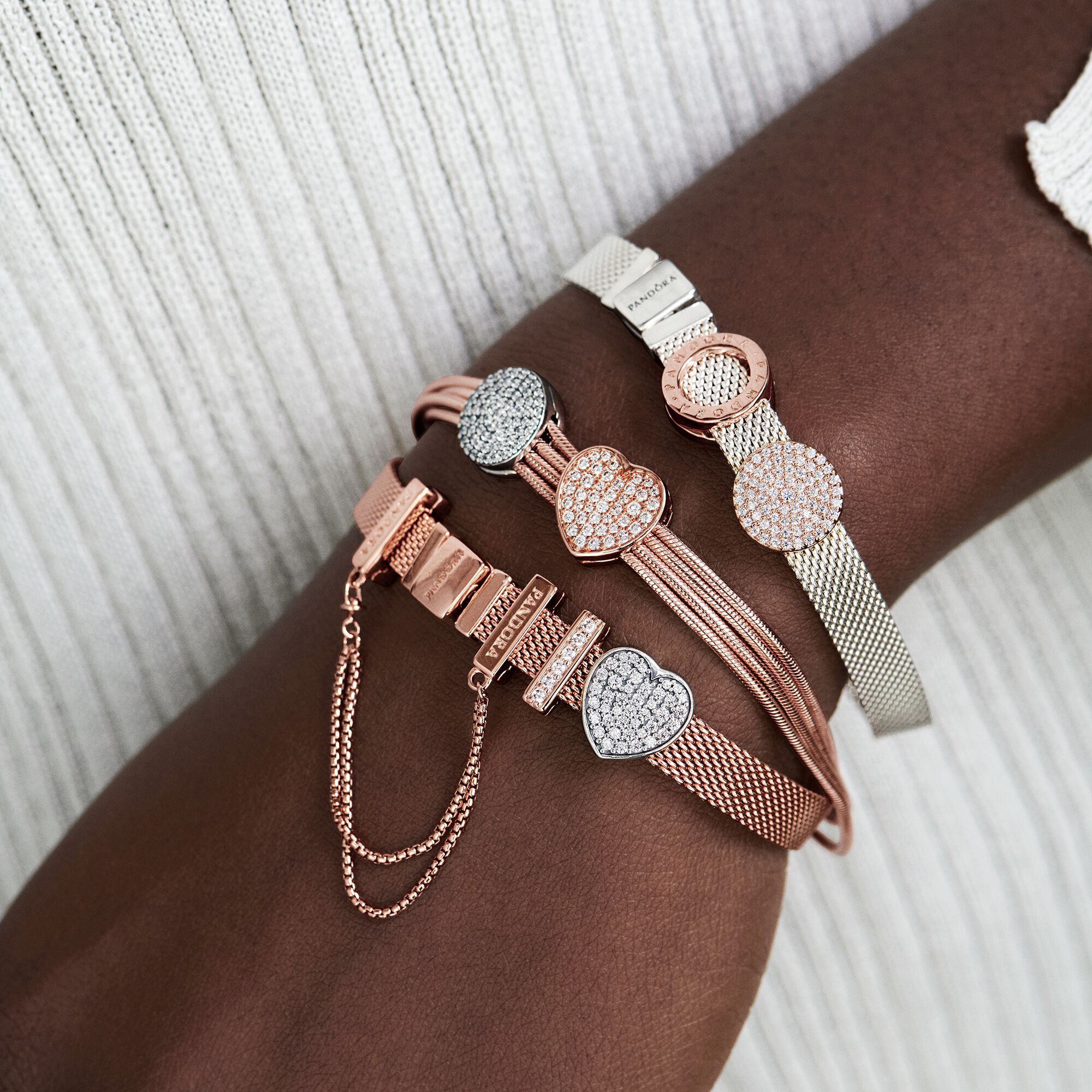 Pandora Reflexions™ Mesh Bracelet | Sterling silver | Pandora US