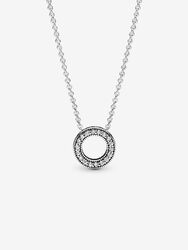 Pandora Logo Pavé Circle Collier Necklace Pandora Logo Pavé Circle Collier Necklace
