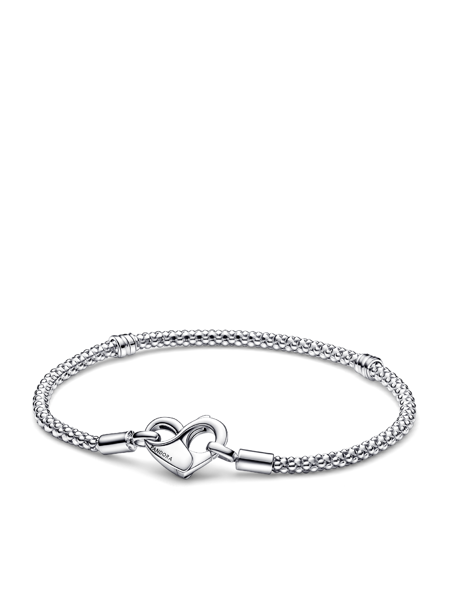 Женский браслет Pandora Moments Studded Chain, Sterling silver, цвет: Серебро — фото 1