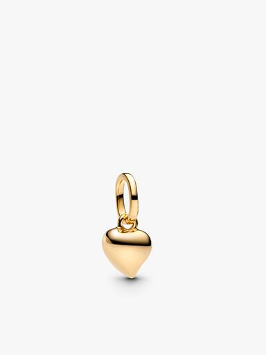 Mini Golden Heart Charm Necklace Set