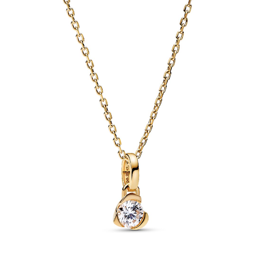 Pandora Talisman Lab-Grown Diamond Jewelry Gift Set, 14k Gold, 0.25 ct. TW