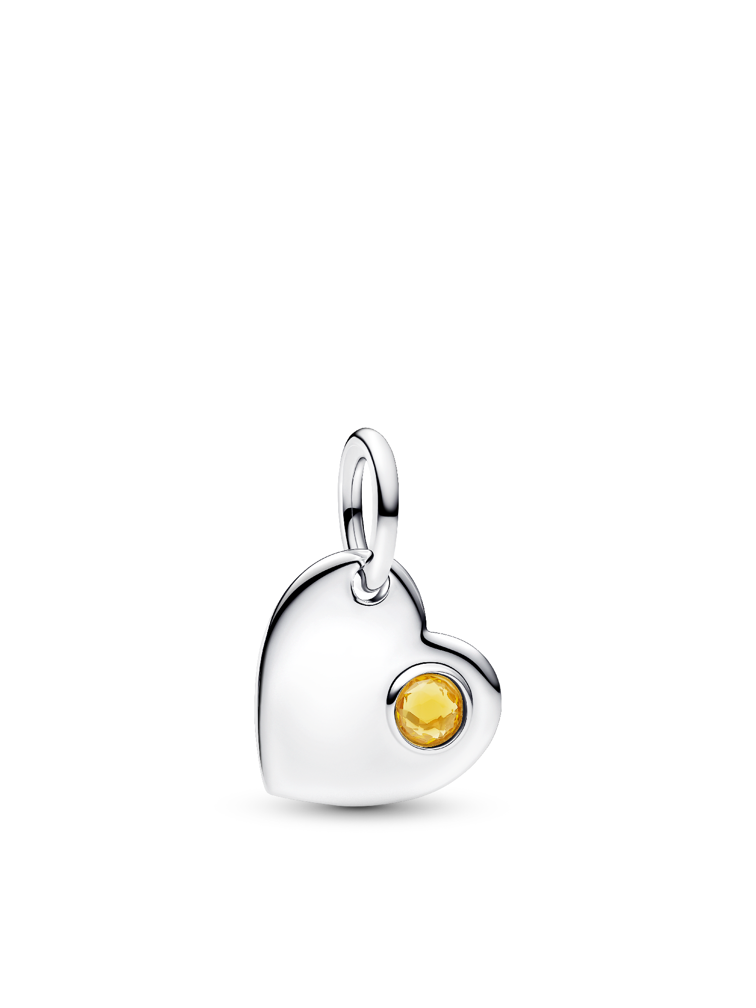 November Birthstone Heart Pendant Necklace