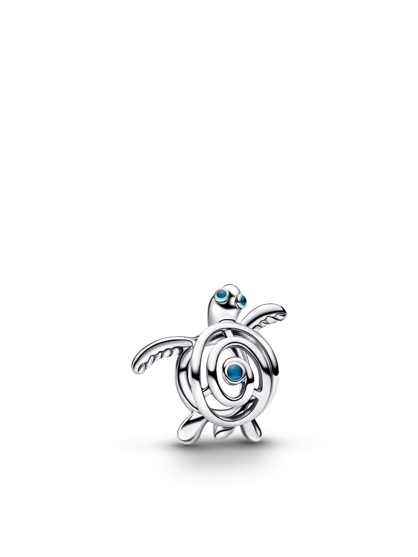 Женский шарм Pandora Openwork Sea Turtle Charm, цвет: Серебро — фото 1
