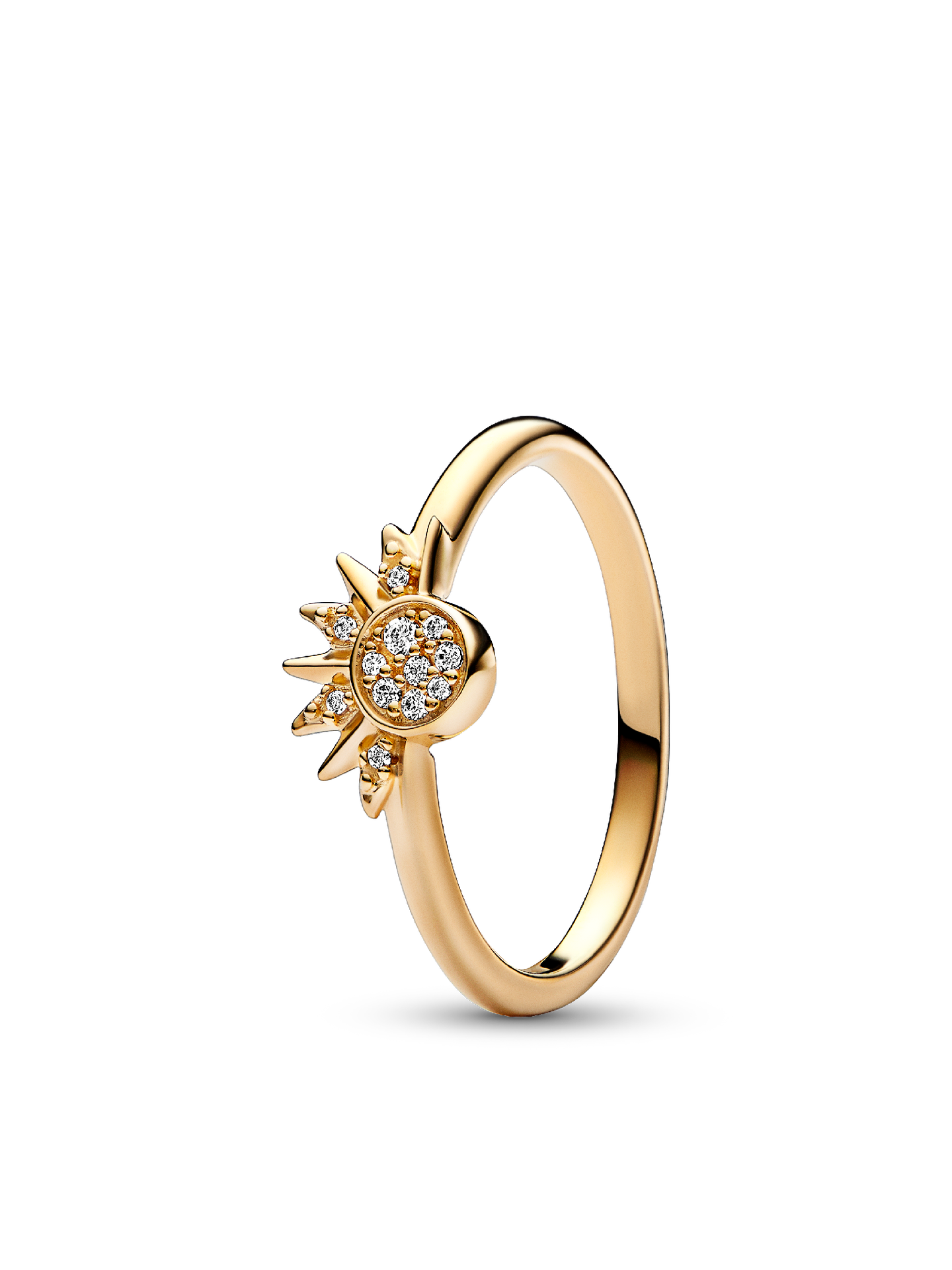 Женское кольцо Pandora Celestial Sparkling Sun, цвет: Позолоченный — фото 1