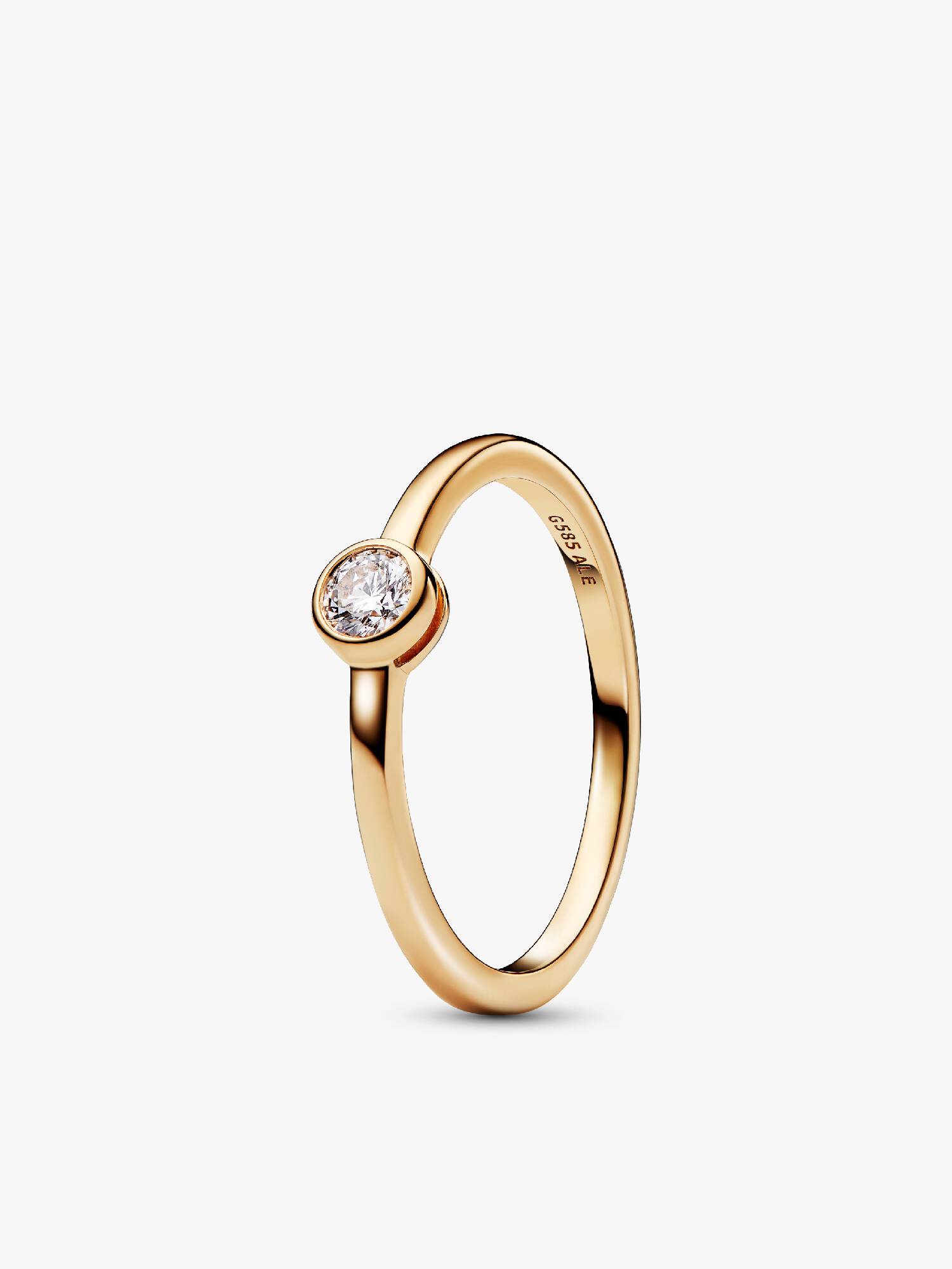 Pandora Era Bezel 14k Gold Lab-grown Diamond Ring