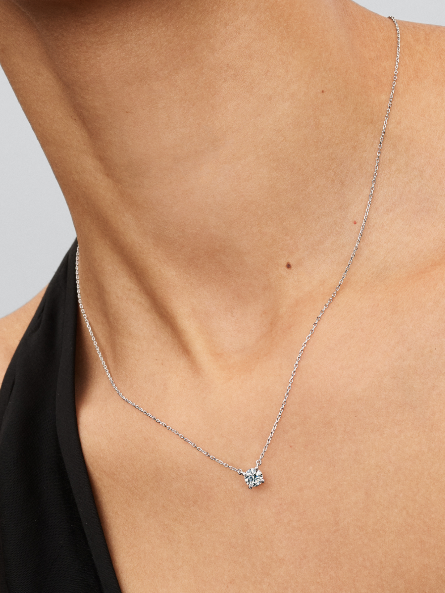 Женское колье Pandora Era Lab-Grown Diamond Pendant, White gold, цвет: Белое золото — фото 3