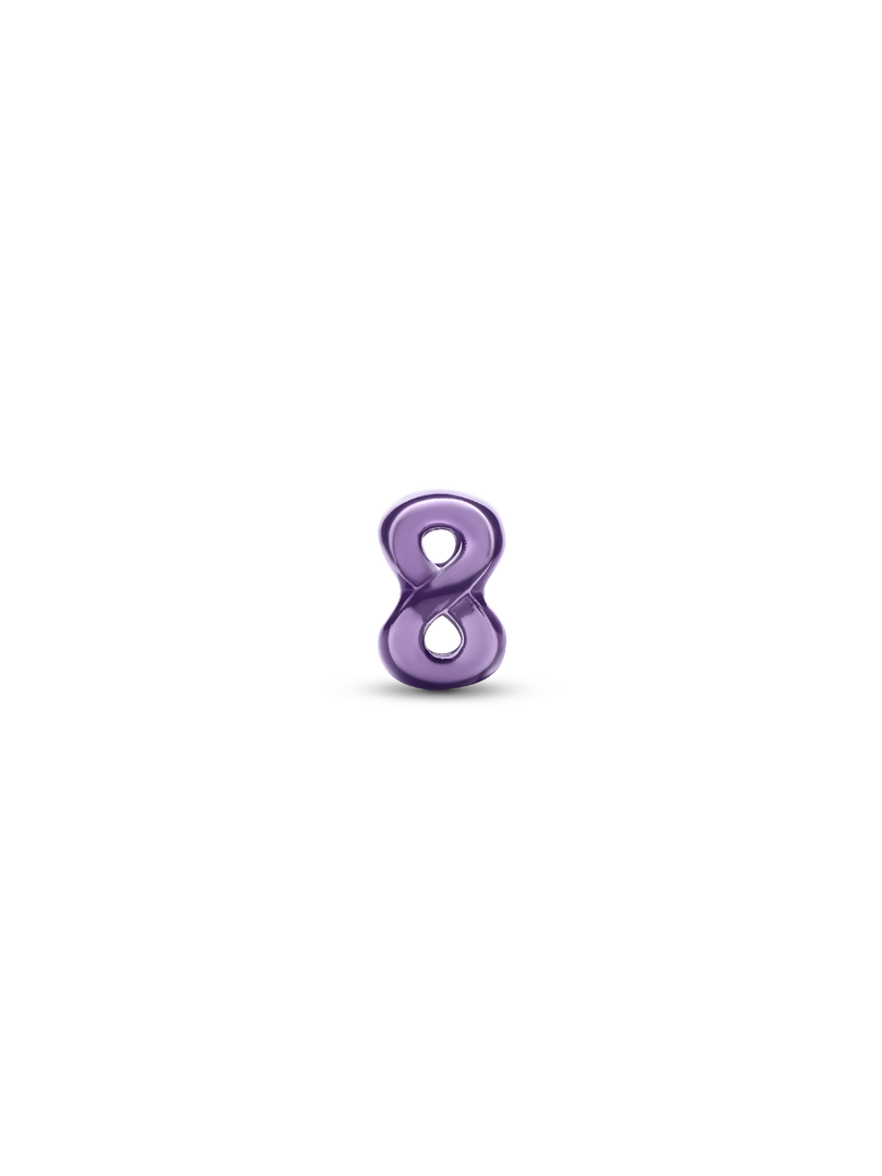 Purple Infinity Mini Charm