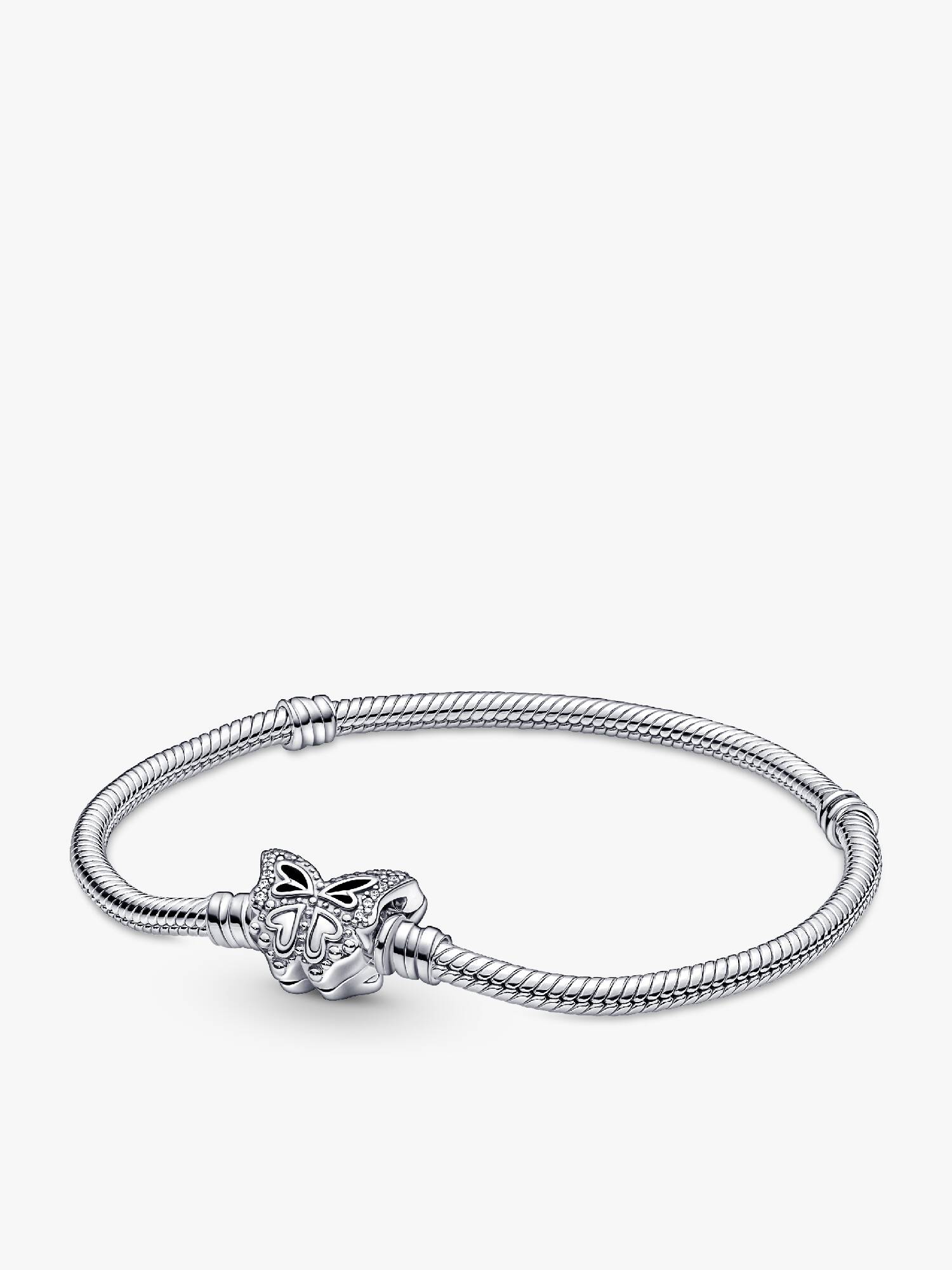 Pandora Moments Butterfly Clasp Snake Chain Bracelet