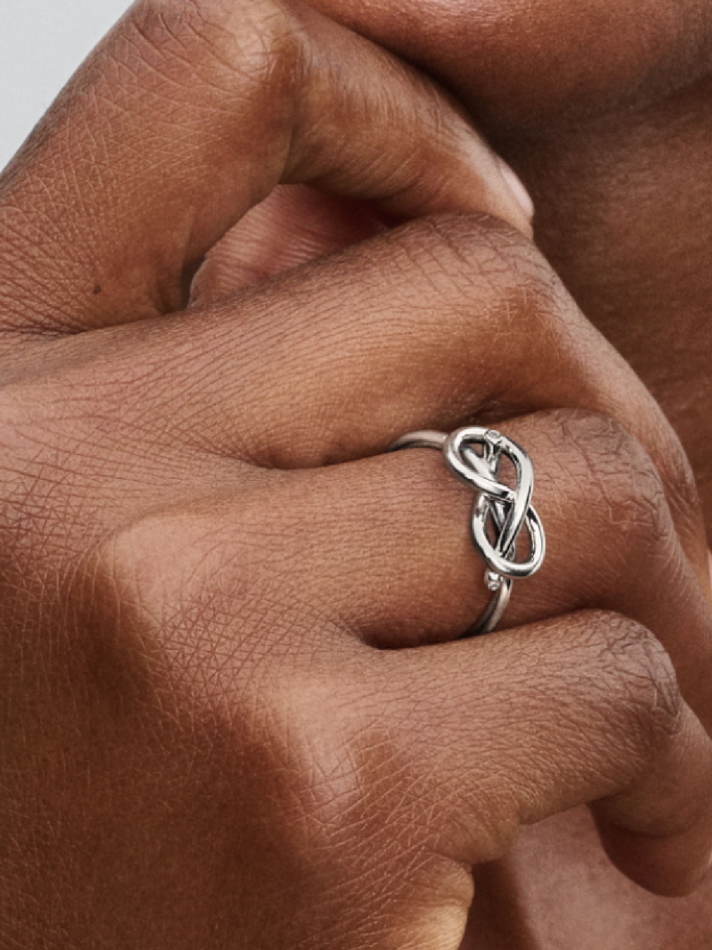 Женское кольцо Pandora Infinity Knot, Sterling silver #193759C01, цвет: Серебро — фото 3