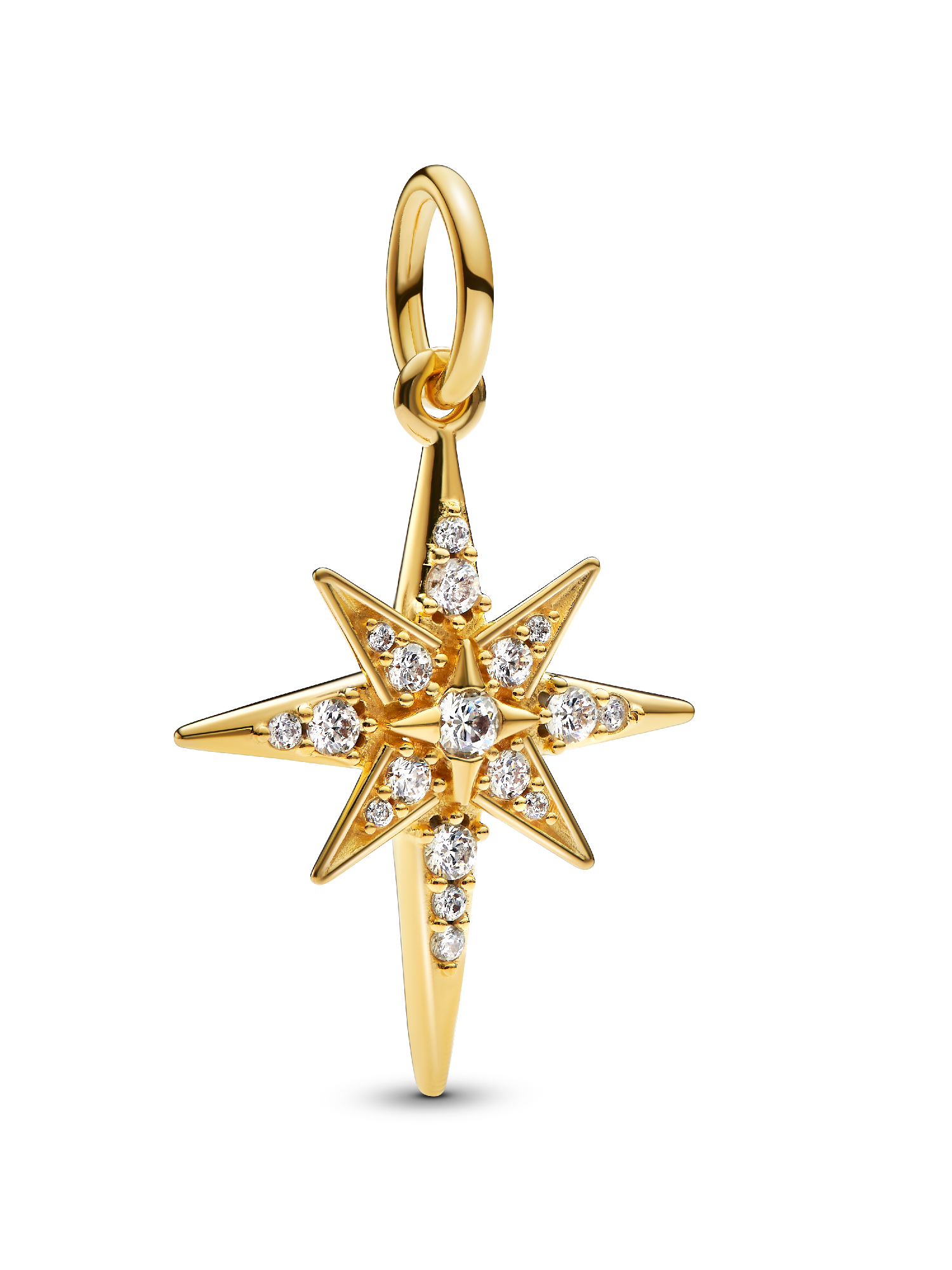 Sparkling North Star Dangle Charm