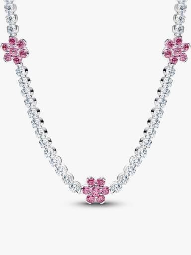 Pink Herbarium Bloom Earring & Necklace Set