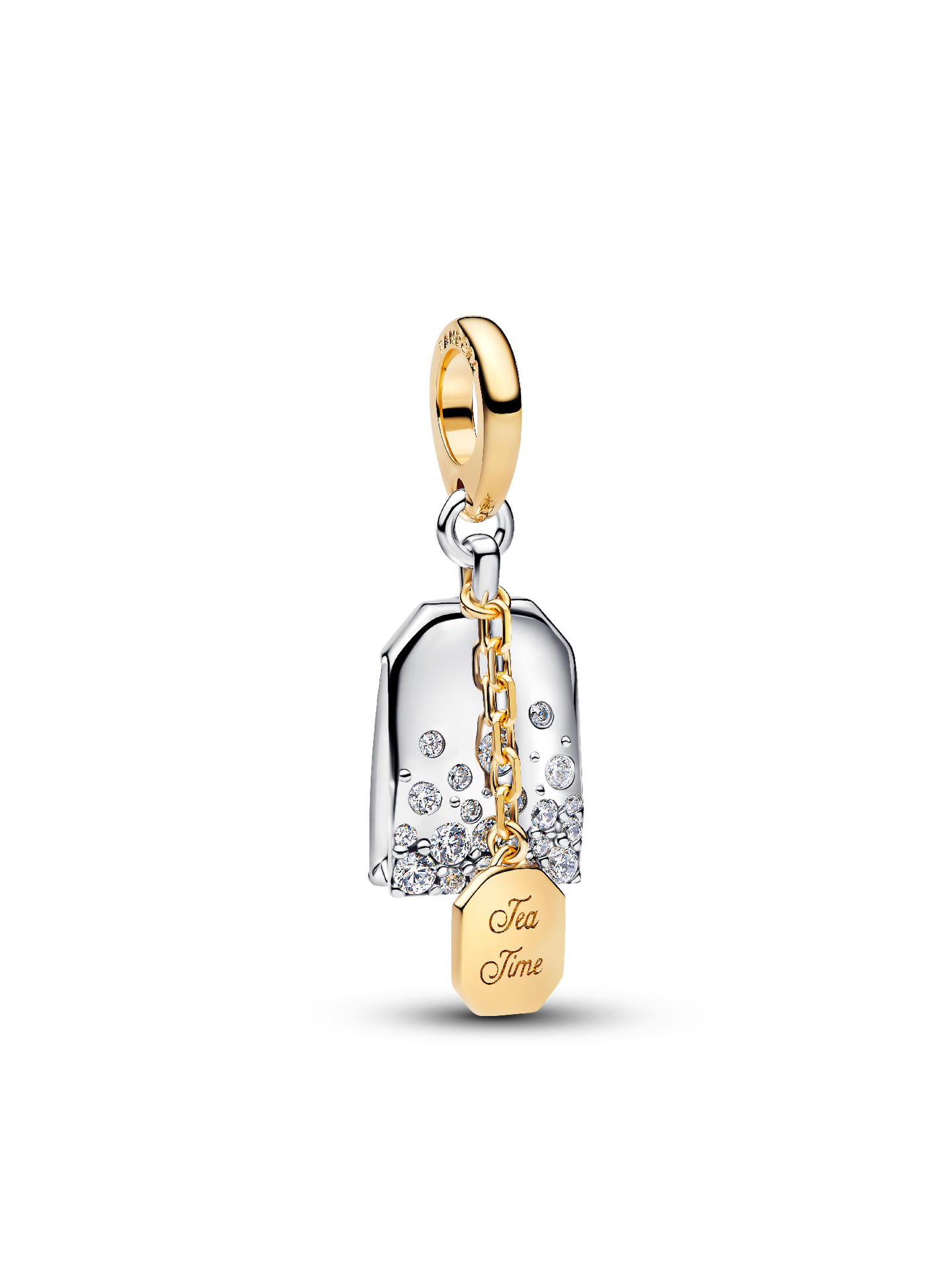 Женская сумка Pandora Bridgerton Tea Bag Dangle Charm, цвет: Двухцветный — фото 1