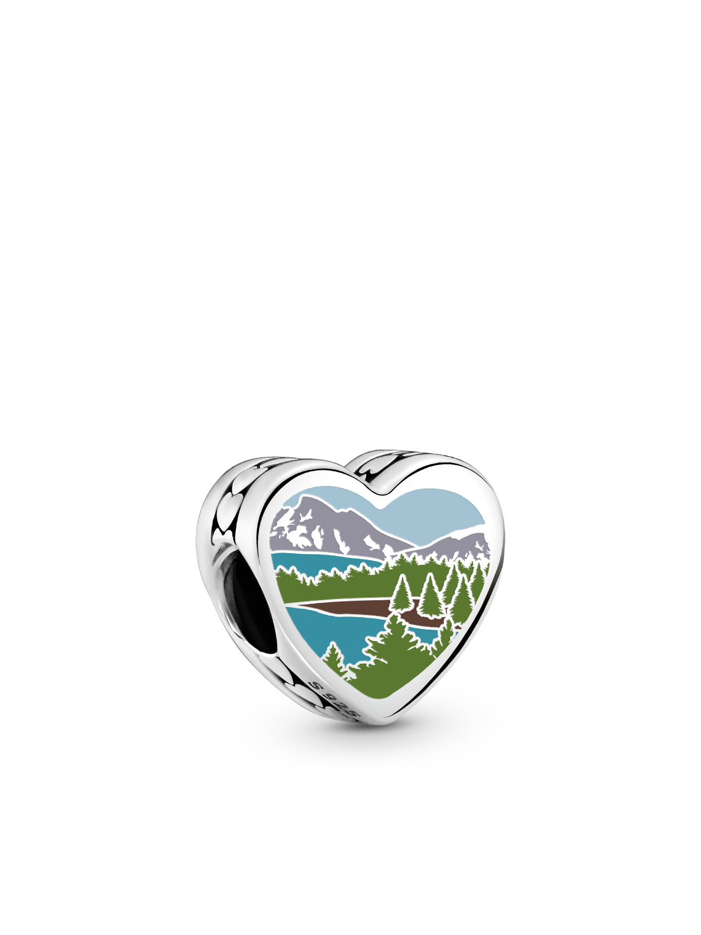 Женский шарм Pandora Colorado Heart Charm, цвет: Серебро — фото 1