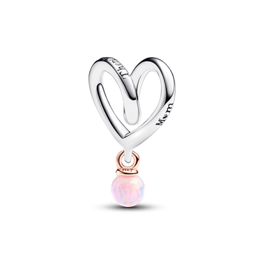 Two-tone Wrapped Heart Charm
