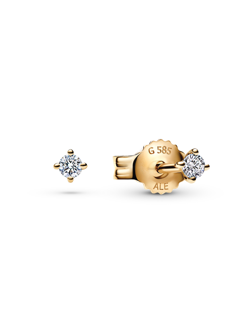Pandora Era Lab-grown Diamond Stud Earrings 14K Gold