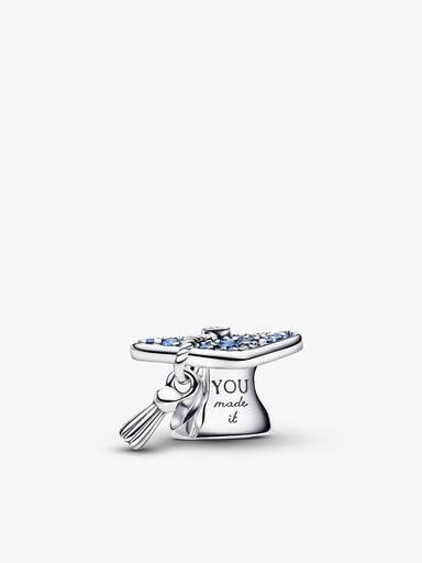 Graduation Cap Charm Necklace Set