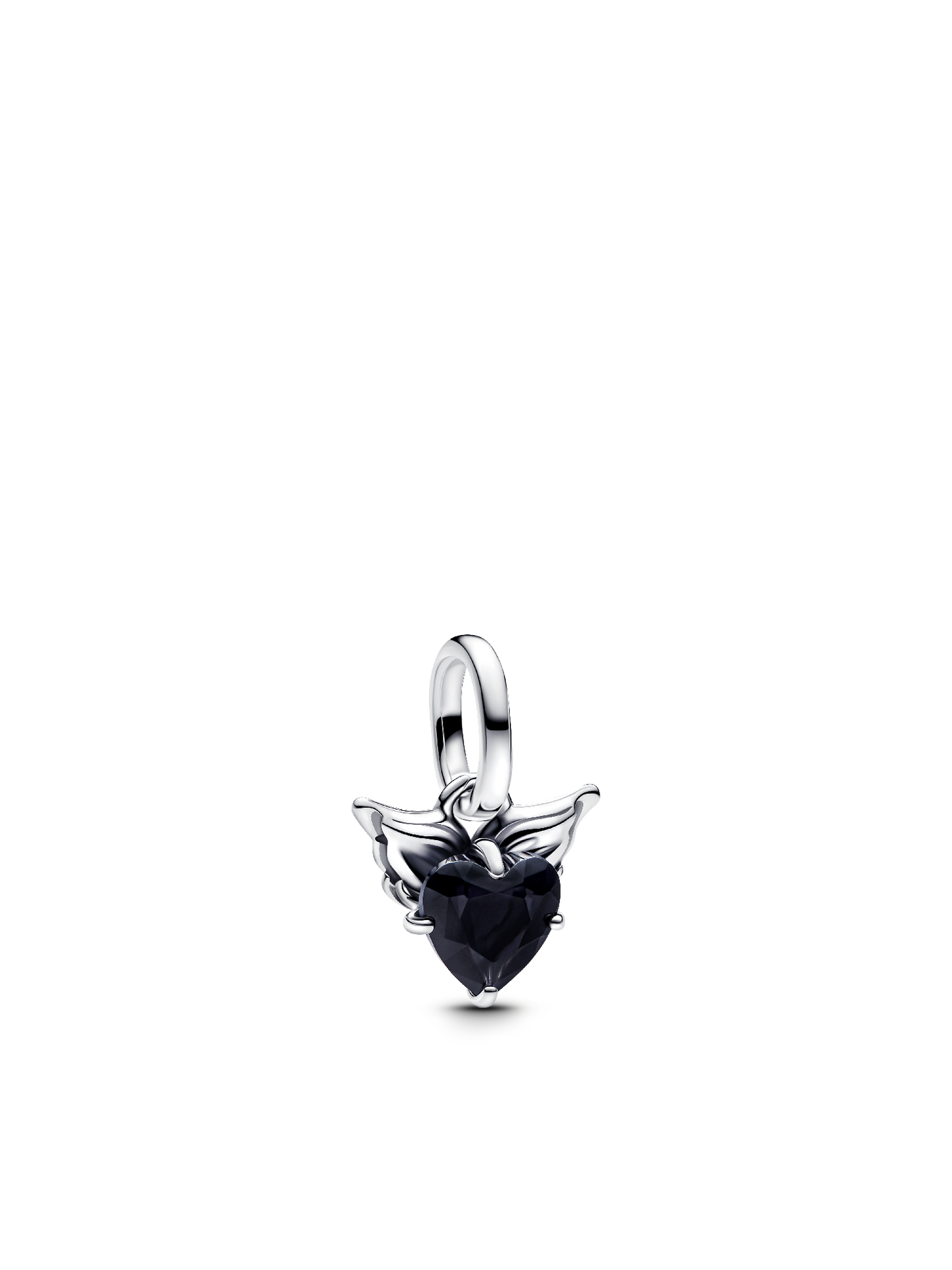 Женский шарм Pandora Winged Heart Mini Dangle Charm, Sterling silver #793626C01, цвет: Серебро — фото 1