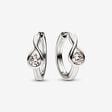 Pandora Infinite Lab-grown Diamond Hoop Earrings 0.50 carat tw 14k White Gold
