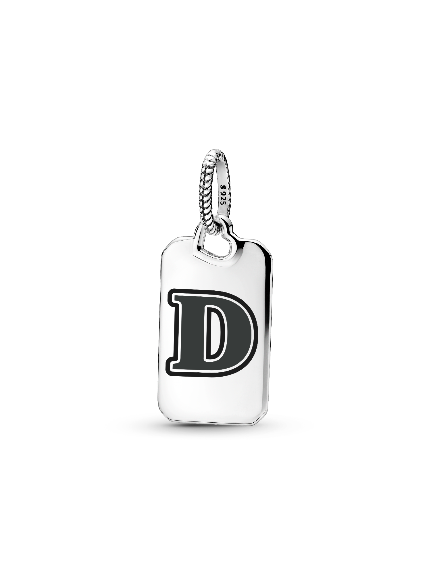 Letter D Rectangle Pendant