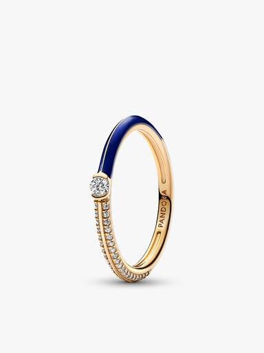 Pandora ME Blue Dual Ring Set