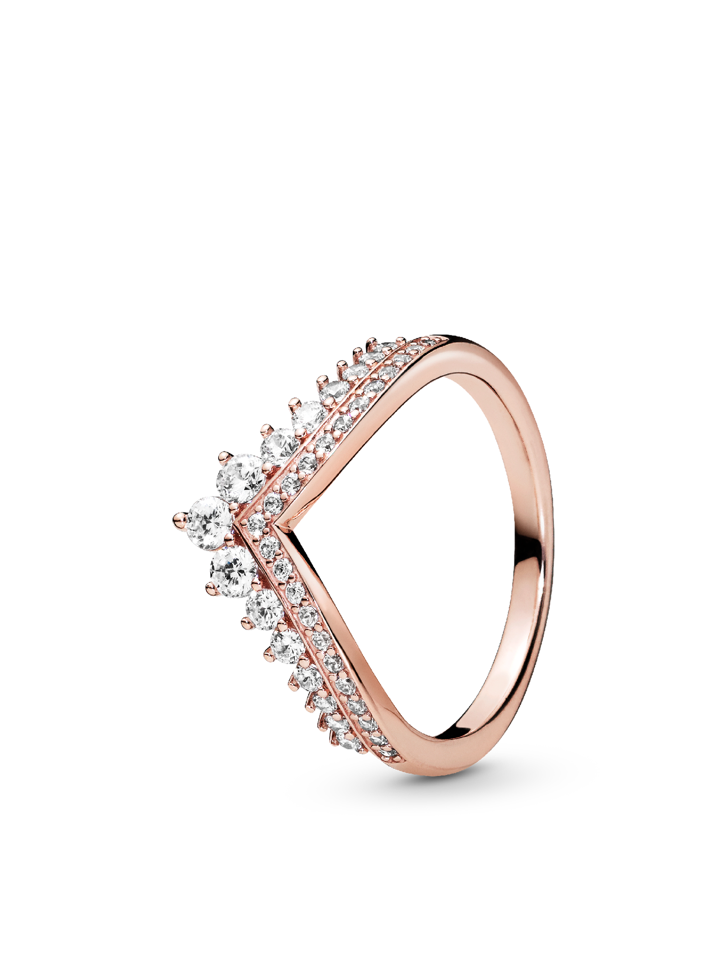 Женское кольцо Pandora Princess Wishbone, Rose gold plated, цвет: Покрытие розовым золотом — фото 1