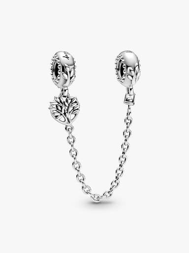 FINAL SALE - Heart Family Tree Safety Chain Charm