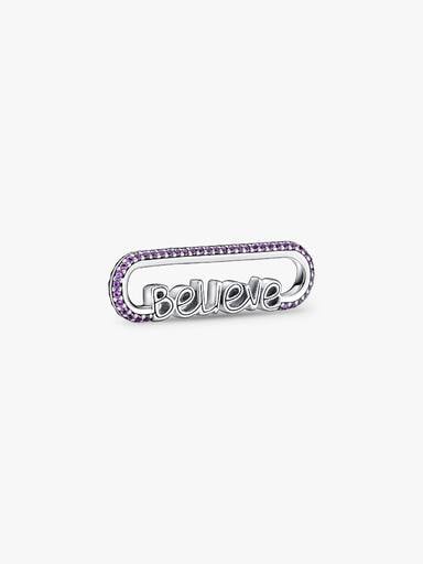 Limited Edition Pandora ME Styling Believe Word Link