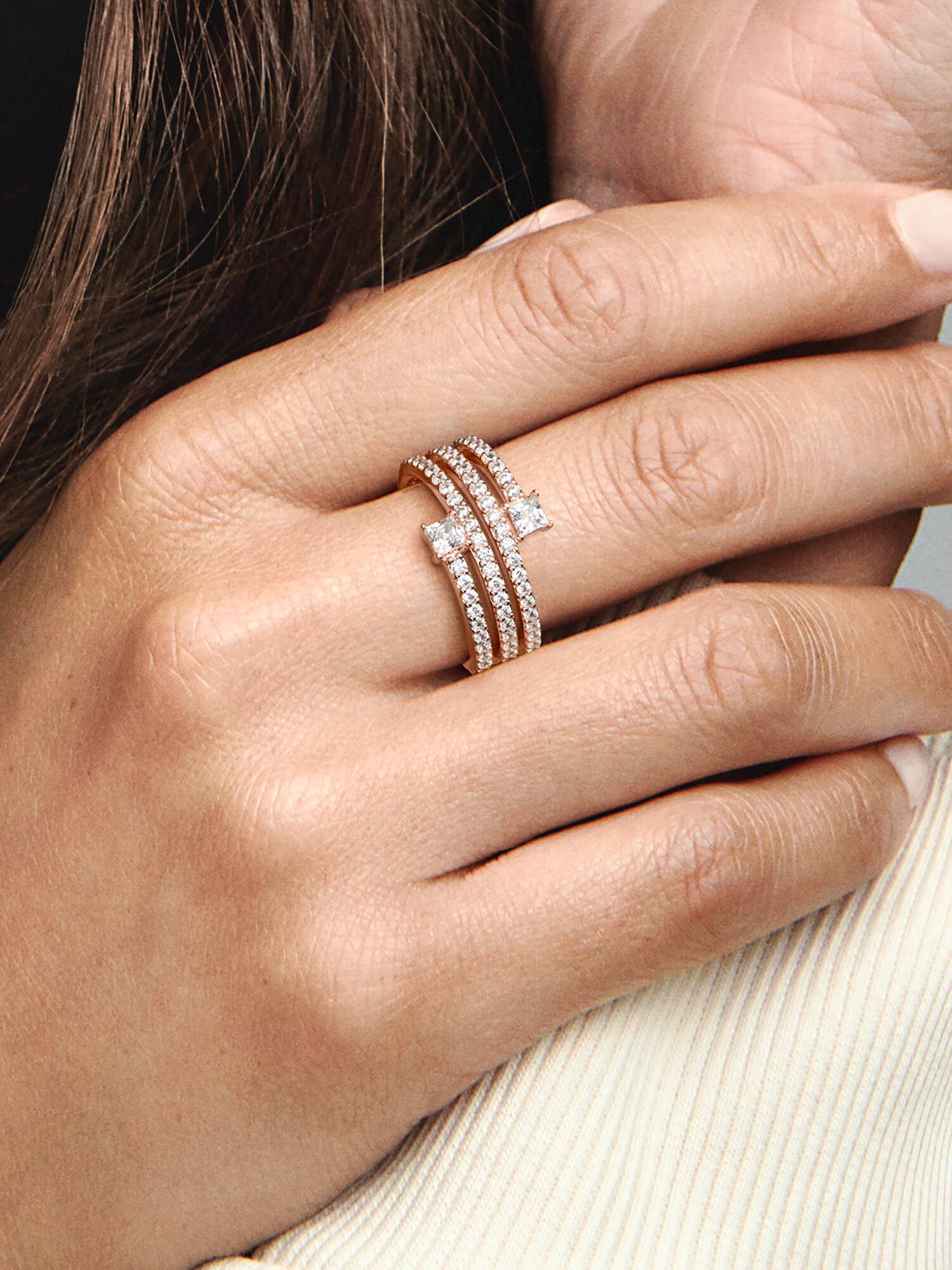 FINAL SALE - Triple Spiral Ring