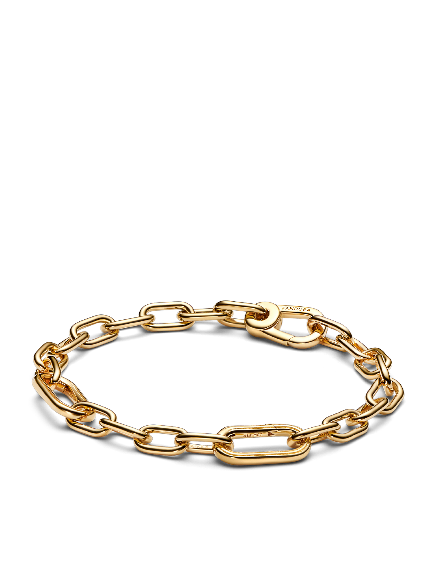 Женский браслет Pandora Small-Link Chain, Gold plated #569662C00, цвет: Позолоченный — фото 1