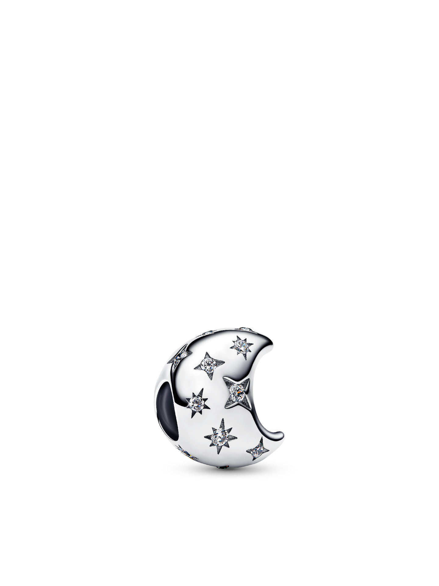 Женский шарм Pandora Crescent Moon Charm, цвет: Серебро — фото 1