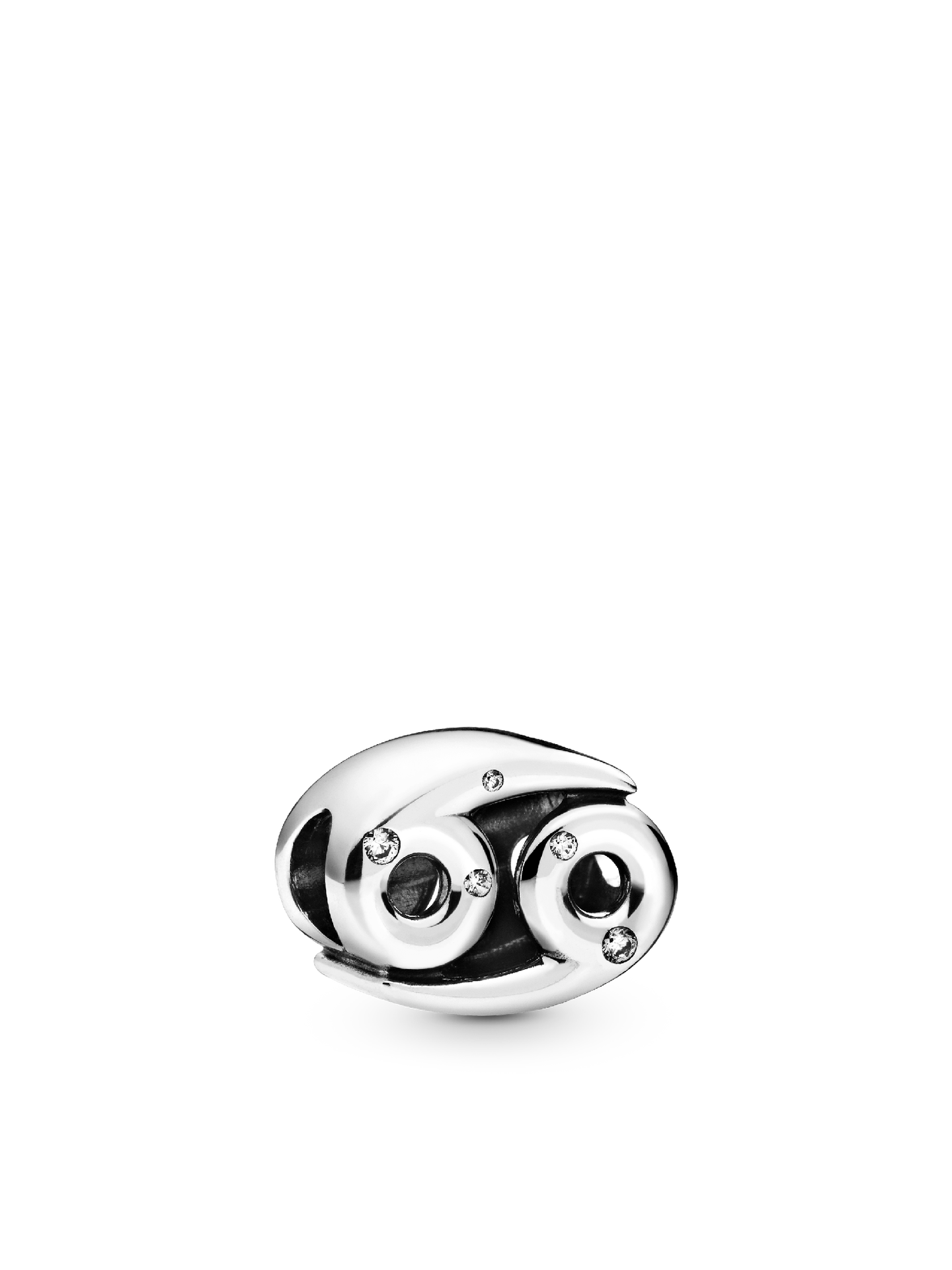 Женский шарм Pandora Sparkling Cancer Zodiac Charm, цвет: Серебро — фото 1
