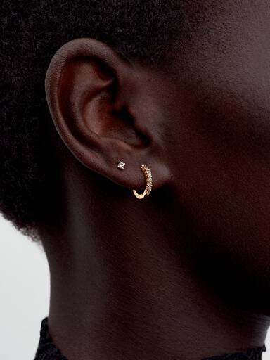 Pandora Era Lab-grown Diamond Stud Earrings 14K Gold