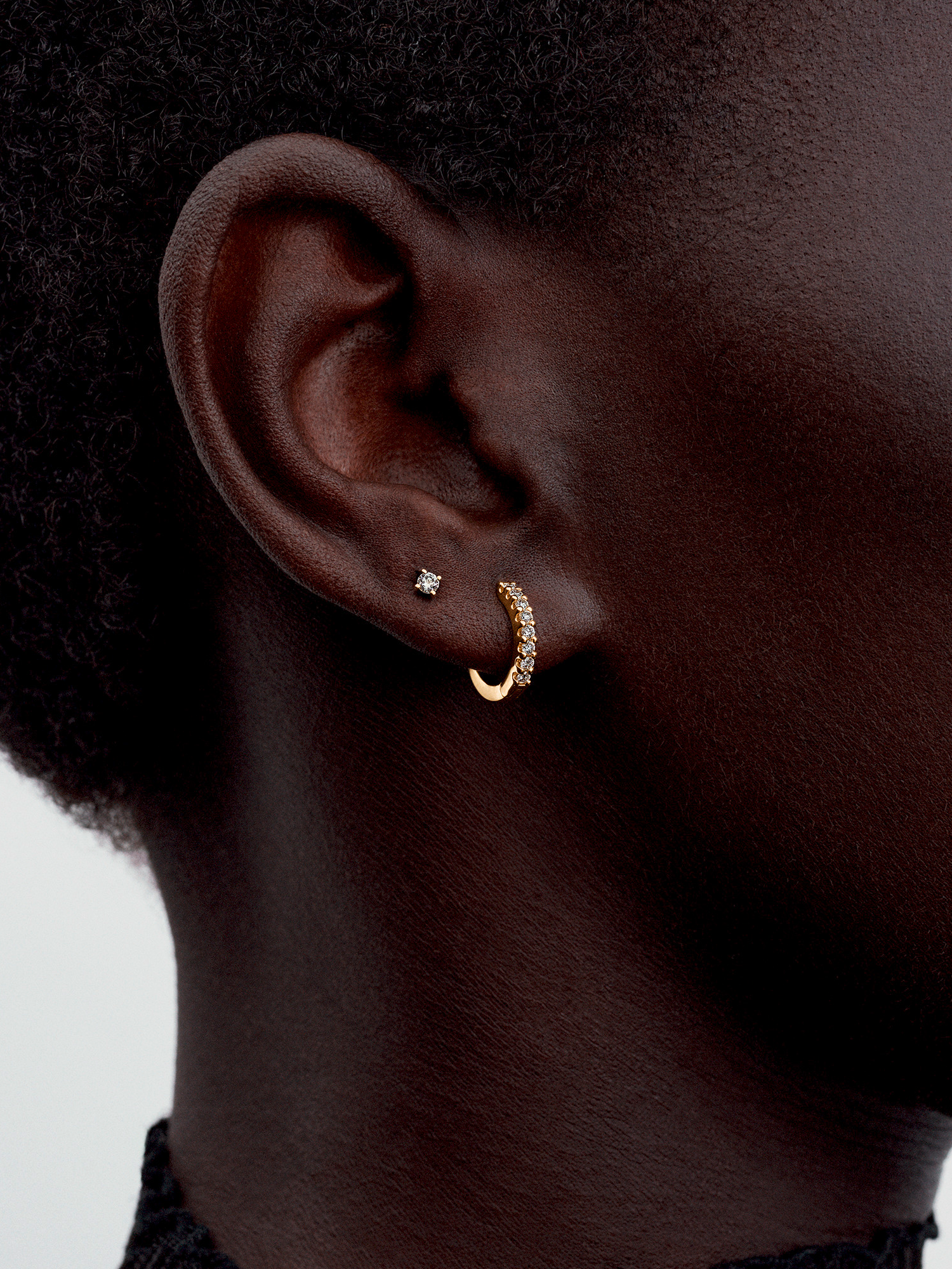 Pandora Era Lab-grown Diamond Stud Earrings 14K Gold