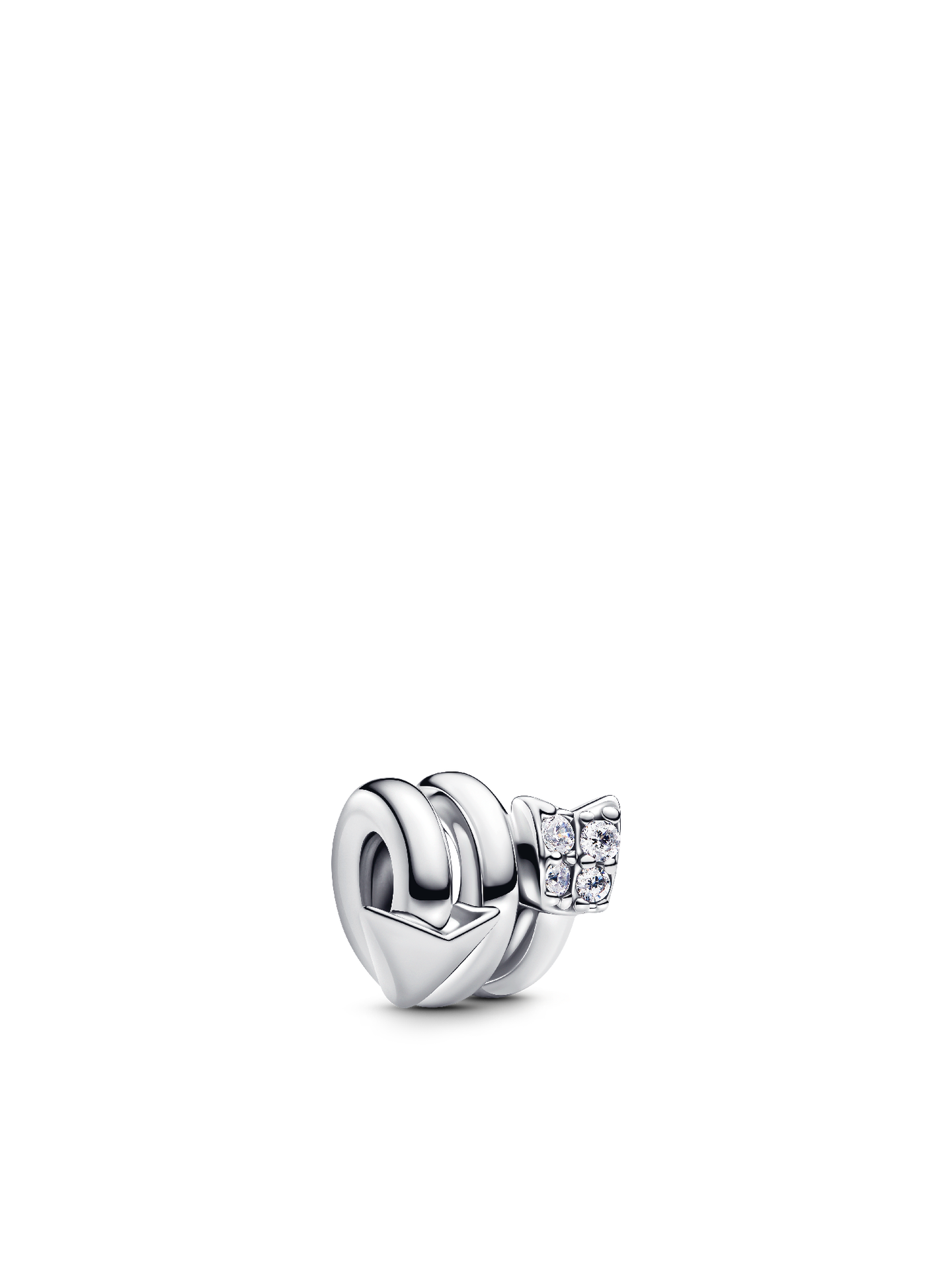 Женский шарм Pandora Twisting Arrow Charm, цвет: Серебро — фото 1