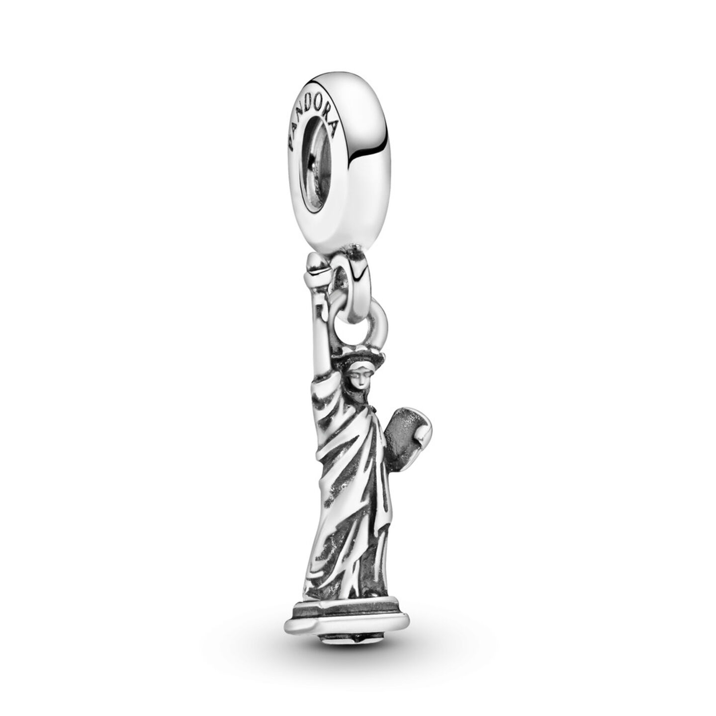 Шарм Pandora New York Statue of Liberty Dangle Charm, цвет: Серебро — фото 2