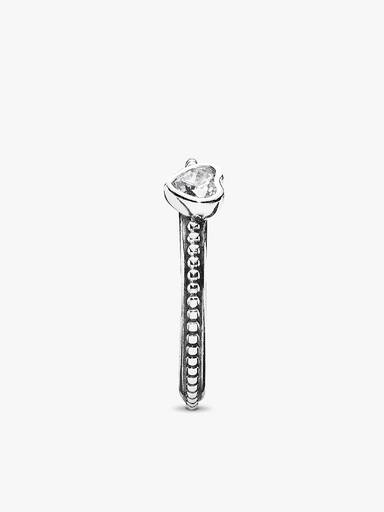 FINAL SALE - Clear Heart Beaded Ring