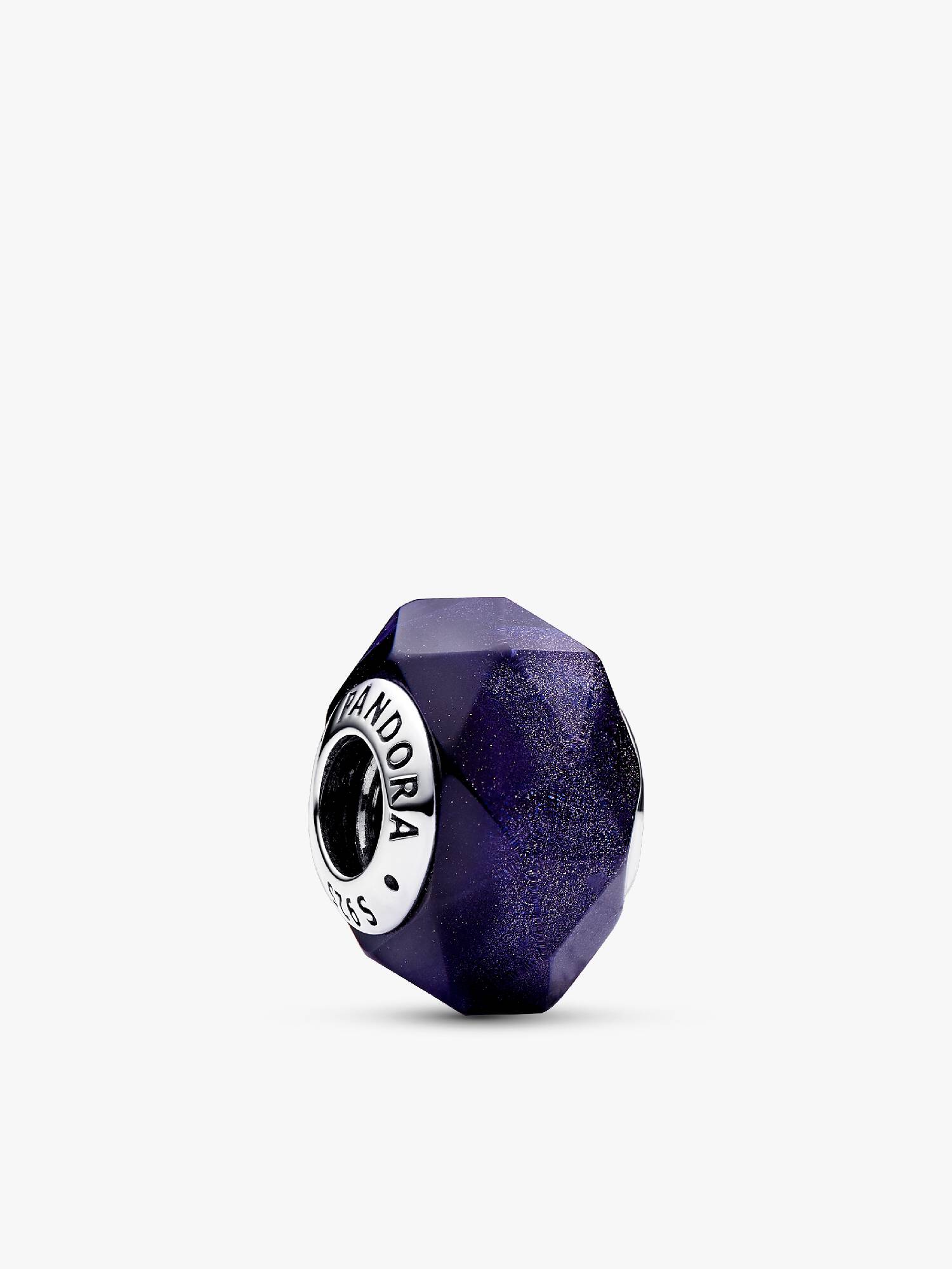 Faceted Blue Murano Glass Charm