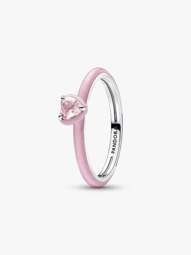 Pink Chakra Heart Ring
