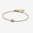 Pandora Era Bezel Lab-grown Diamond Chain Bracelet 0.15 carat tw 14k Gold