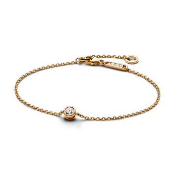 Pandora Era Lab-grown Diamond Bezel Chain Bracelet 0.15 carat tw 14k Gold