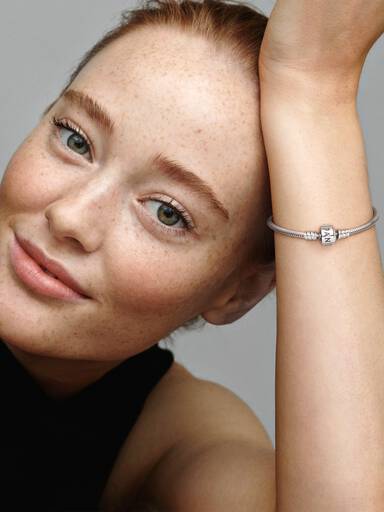 Pandora Moments Barrel Clasp Snake Chain Bracelet